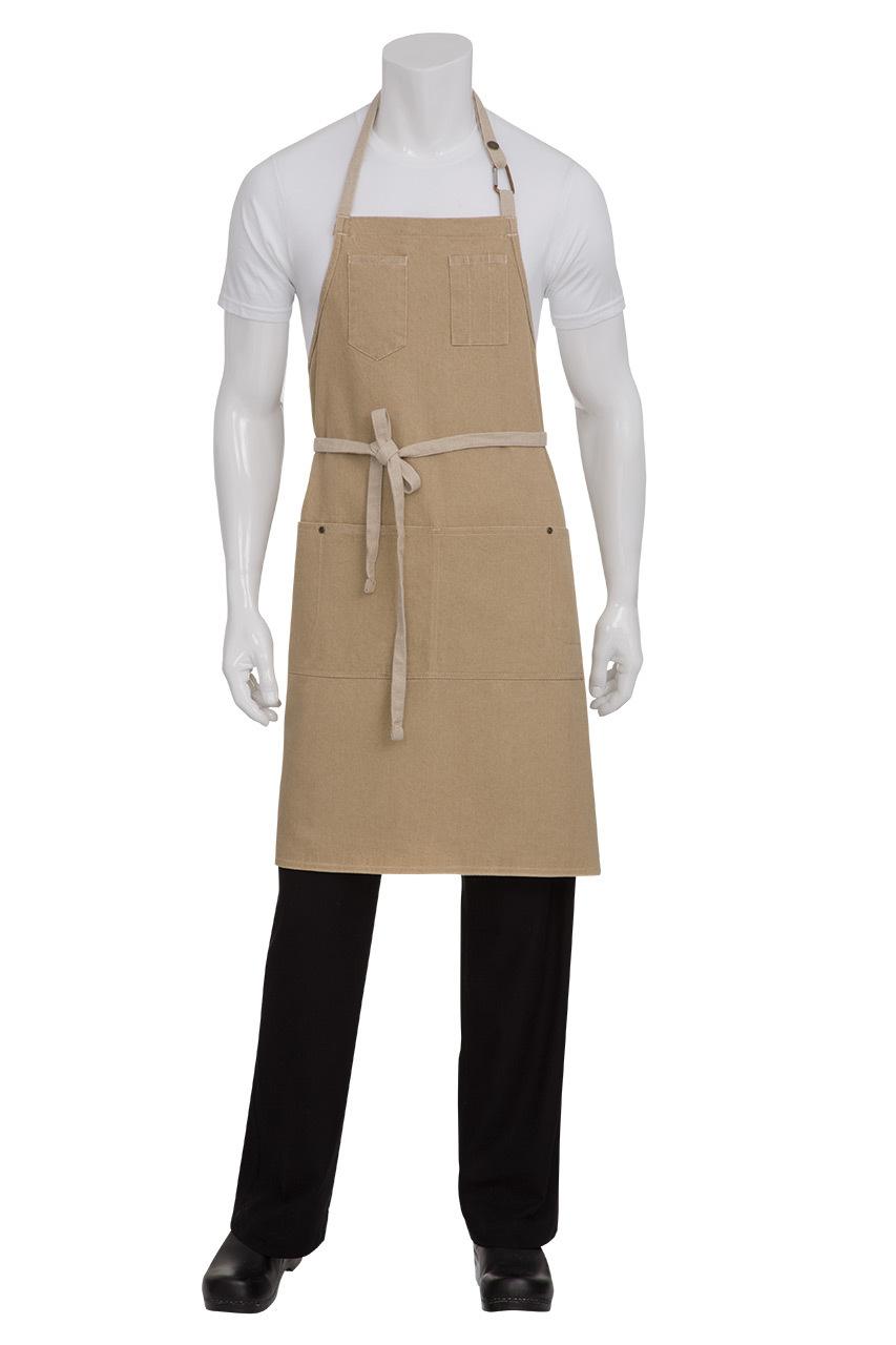 Apron Bib Austin Natural Denim
